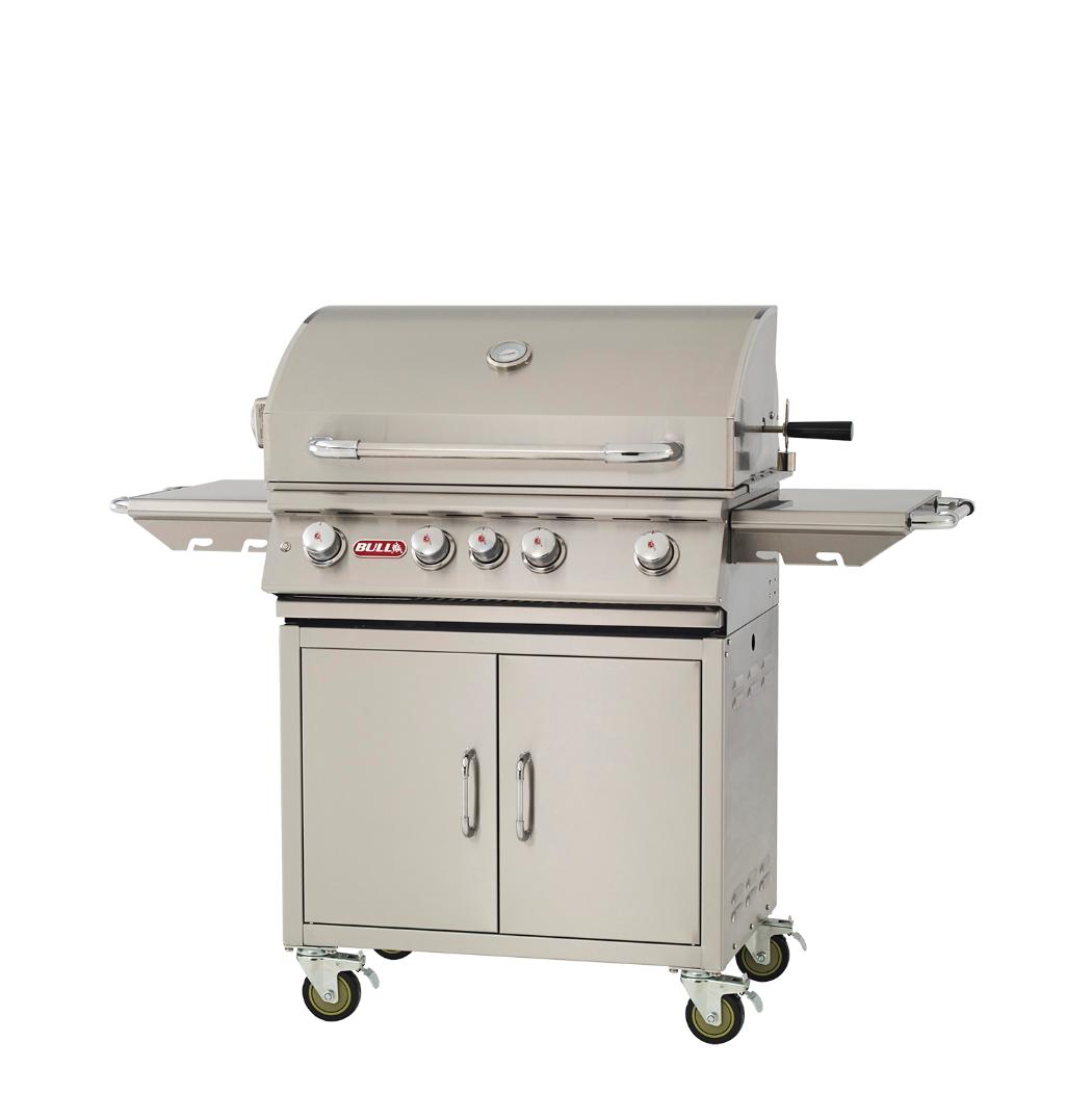 Bull BBQ 30" Angus Drop In Grill with Light LP/NG - 4 Burner / 75,000 BTU's