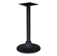 BFM Seating Niles Base 20" Round - Dining/Bar Height - Sand Black Finish