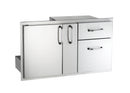 American Outdoor Grill Door With Double Drawer & Plate Storage