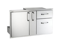 American Outdoor Grill Door With Double Drawer & Plate Storage