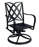 Woodard Apollo Swivel Rocker Dining Arm Chair with Cushion Option