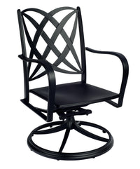 Woodard Apollo Swivel Rocker Dining Arm Chair with Cushion Option