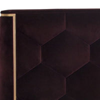 Sunpan Viola Bed King - Glotto Cabernet