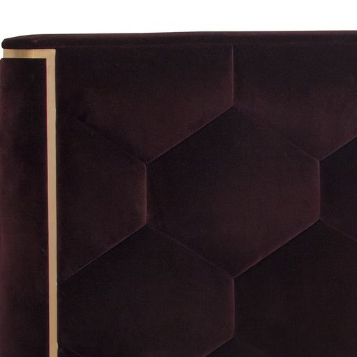 Sunpan Viola Bed King - Glotto Cabernet