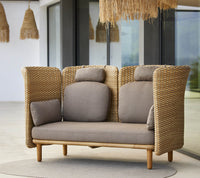 Cane-Line Arch 2-Seater Sofa Module Natural / Taupe