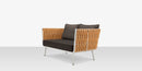 DecoScapes Aria 57" Aluminum Frame Loveseat