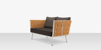 DecoScapes Aria 57" Aluminum Frame Loveseat