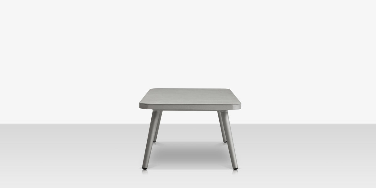 DecoScapes Aria 43" Rectangular Aluminum Frame Coffee Table