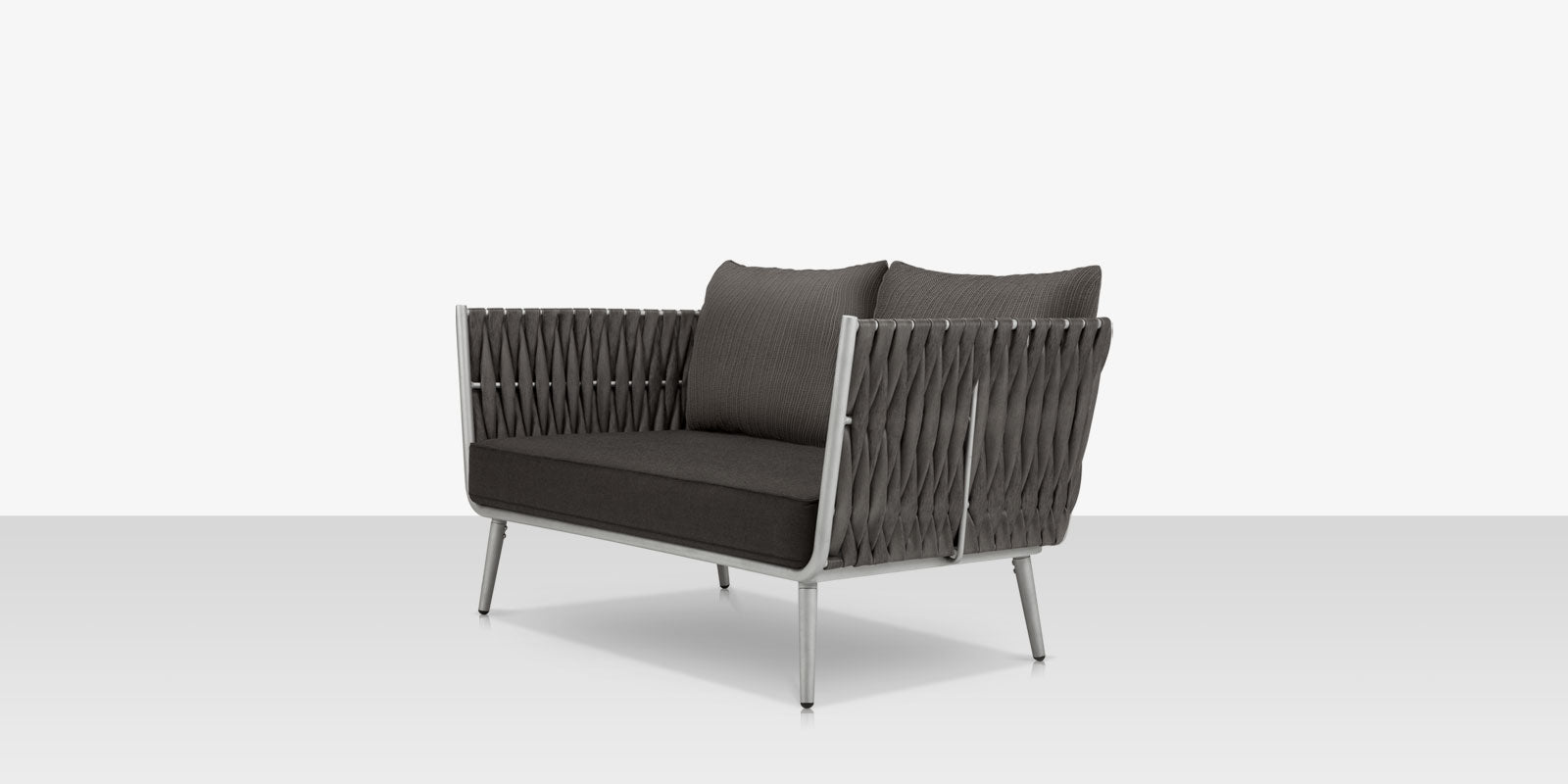 DecoScapes Aria 57" Aluminum Frame Loveseat