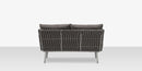 DecoScapes Aria 57" Aluminum Frame Loveseat
