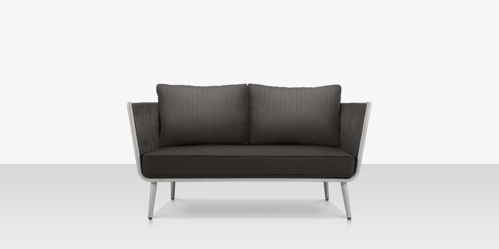 DecoScapes Aria 57" Aluminum Frame Loveseat