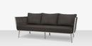 DecoScapes Aria 79" Aluminum Frame Sofa
