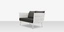 DecoScapes Aria 57" Aluminum Frame Loveseat