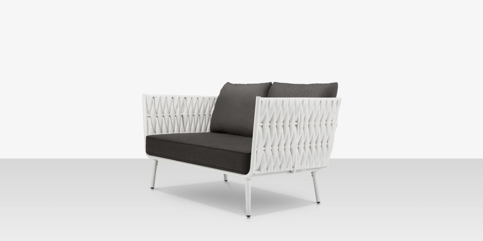 DecoScapes Aria 57" Aluminum Frame Loveseat