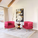 Zuo Modern Arish Accent Chair in Red