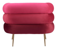Zuo Modern Arish Accent Chair in Red