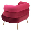Zuo Modern Arish Accent Chair in Red