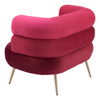 Zuo Modern Arish Accent Chair in Red