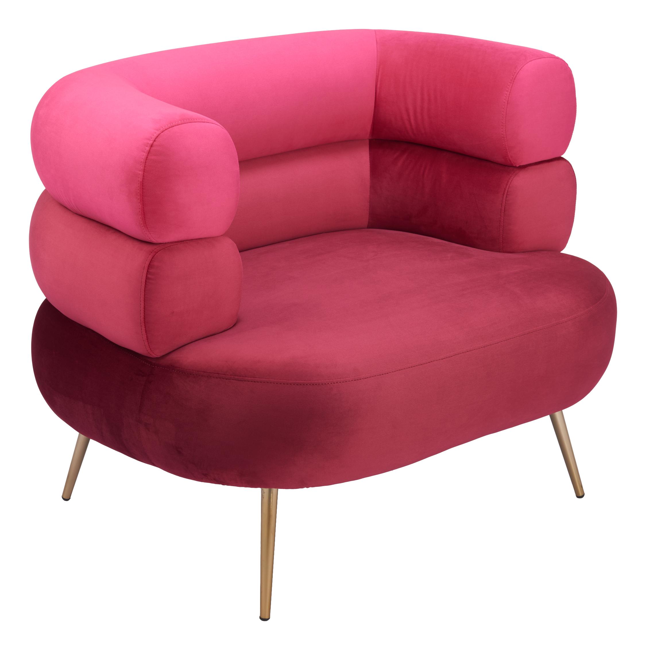 Zuo Modern Arish Accent Chair in Red