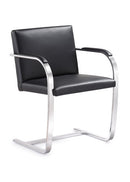 Woodstock Marketing Arlo Side Chair Black/Brown/Tan Leather