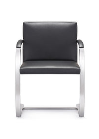 Woodstock Marketing Arlo Side Chair Black/Brown/Tan Leather