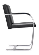 Woodstock Marketing Arlo Side Chair Black/Brown/Tan Leather
