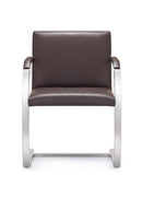 Woodstock Marketing Arlo Side Chair Black/Brown/Tan Leather