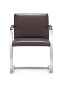 Woodstock Marketing Arlo Side Chair Black/Brown/Tan Leather