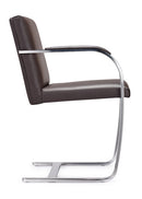 Woodstock Marketing Arlo Side Chair Black/Brown/Tan Leather