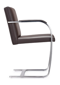 Woodstock Marketing Arlo Side Chair Black/Brown/Tan Leather