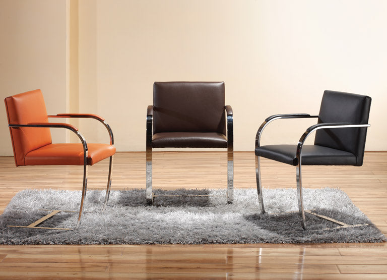 Woodstock Marketing Arlo Side Chair Black/Brown/Tan Leather