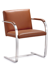Woodstock Marketing Arlo Side Chair Black/Brown/Tan Leather