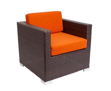 BFM Seating Aruba Armchair Java Wicker - No Cushions
