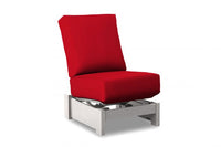 Telescope Casual Leeward Marine Grade Polymer Deep Cushion Armless Single-Seat Fixed Sectional