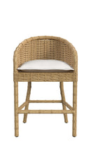 Sunset West Playa Counter Stool in Soothe Pearl with Flange Welt