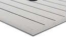 BFM Seating South Beach Dining Height Table In Aluminum Frame And Titanium Silver Powder Coat