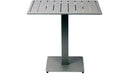 BFM Seating South Beach 32x32 Bar Height Table In Aluminum And Titanium Silver Powder Coat