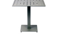 BFM Seating South Beach 32x32 Bar Height Table In Aluminum And Titanium Silver Powder Coat
