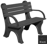 Polly Products Park Classic Backed Bench With Arms