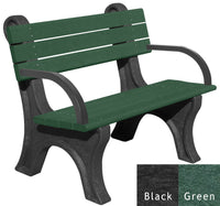 Polly Products Park Classic Backed Bench With Arms