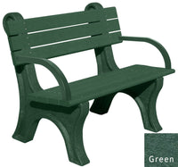 Polly Products Park Classic Backed Bench With Arms