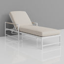 Sunset West Sabbia Chaise with Echo Ash Cushion