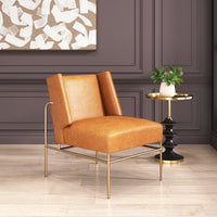 Zuo Modern Atlanta Accent Chair in Green/Brown