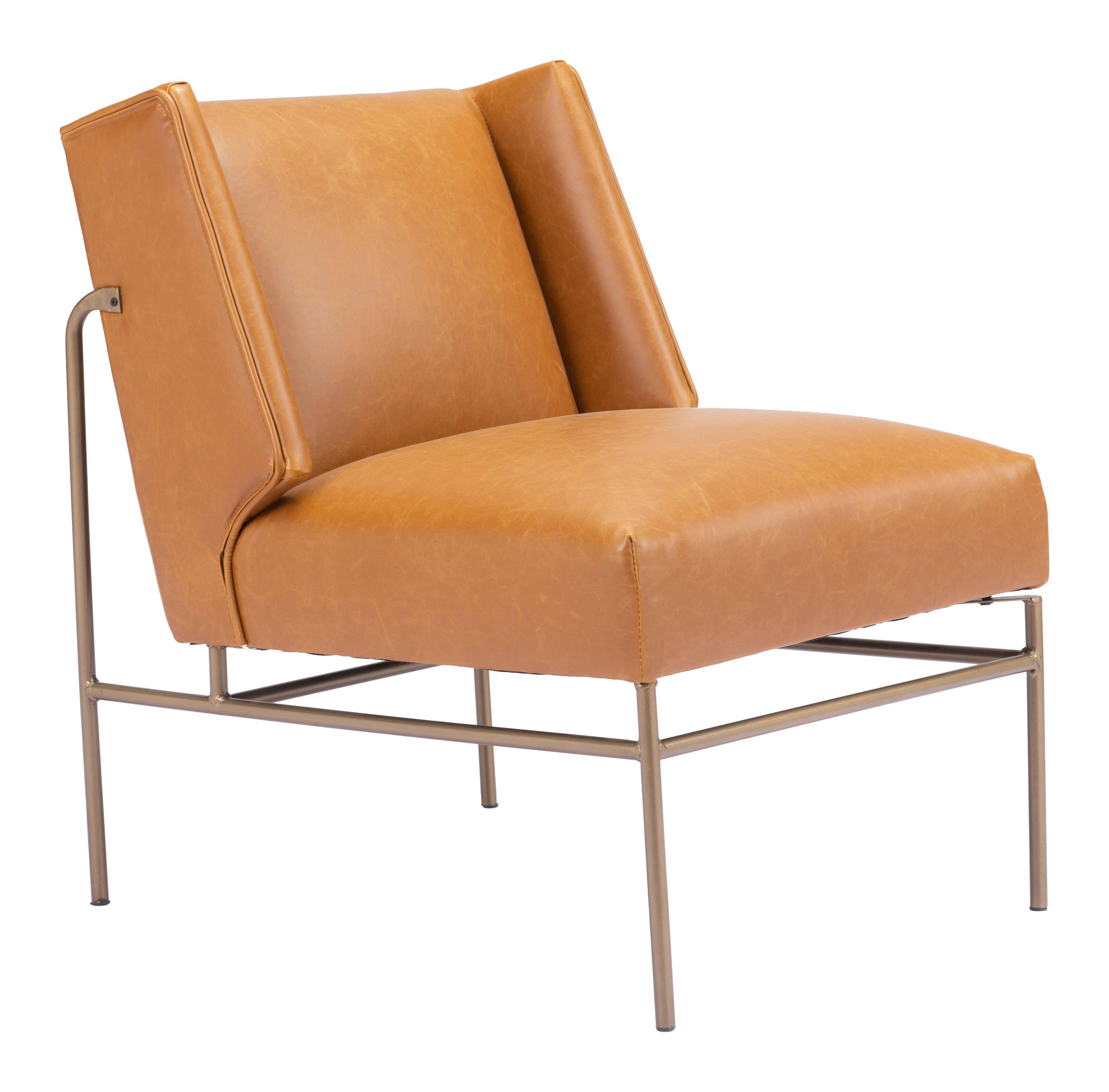 Zuo Modern Atlanta Accent Chair in Green/Brown