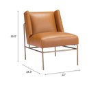 Zuo Modern Atlanta Accent Chair in Green/Brown