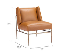 Zuo Modern Atlanta Accent Chair in Green/Brown