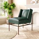 Zuo Modern Atlanta Accent Chair in Green/Brown