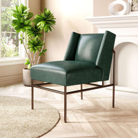 Zuo Modern Atlanta Accent Chair in Green/Brown