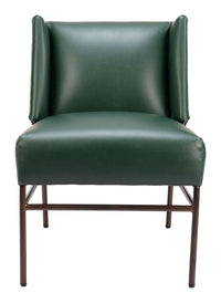 Zuo Modern Atlanta Accent Chair in Green/Brown