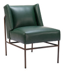 Zuo Modern Atlanta Accent Chair in Green/Brown